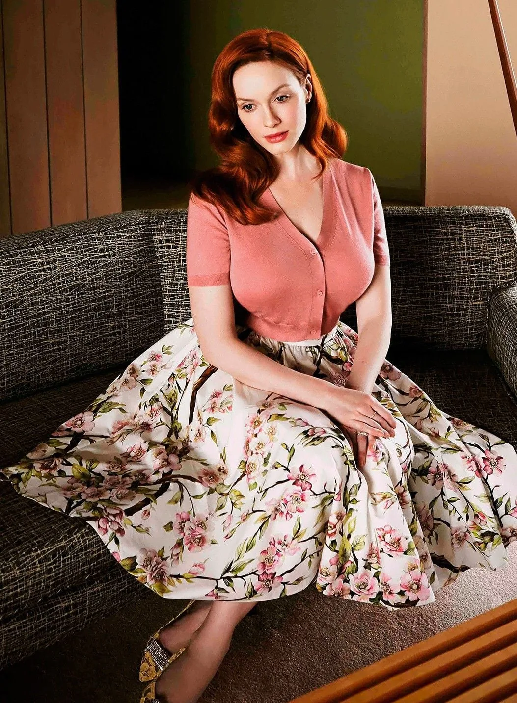 Christina Hendricks photo 1 — American, Red