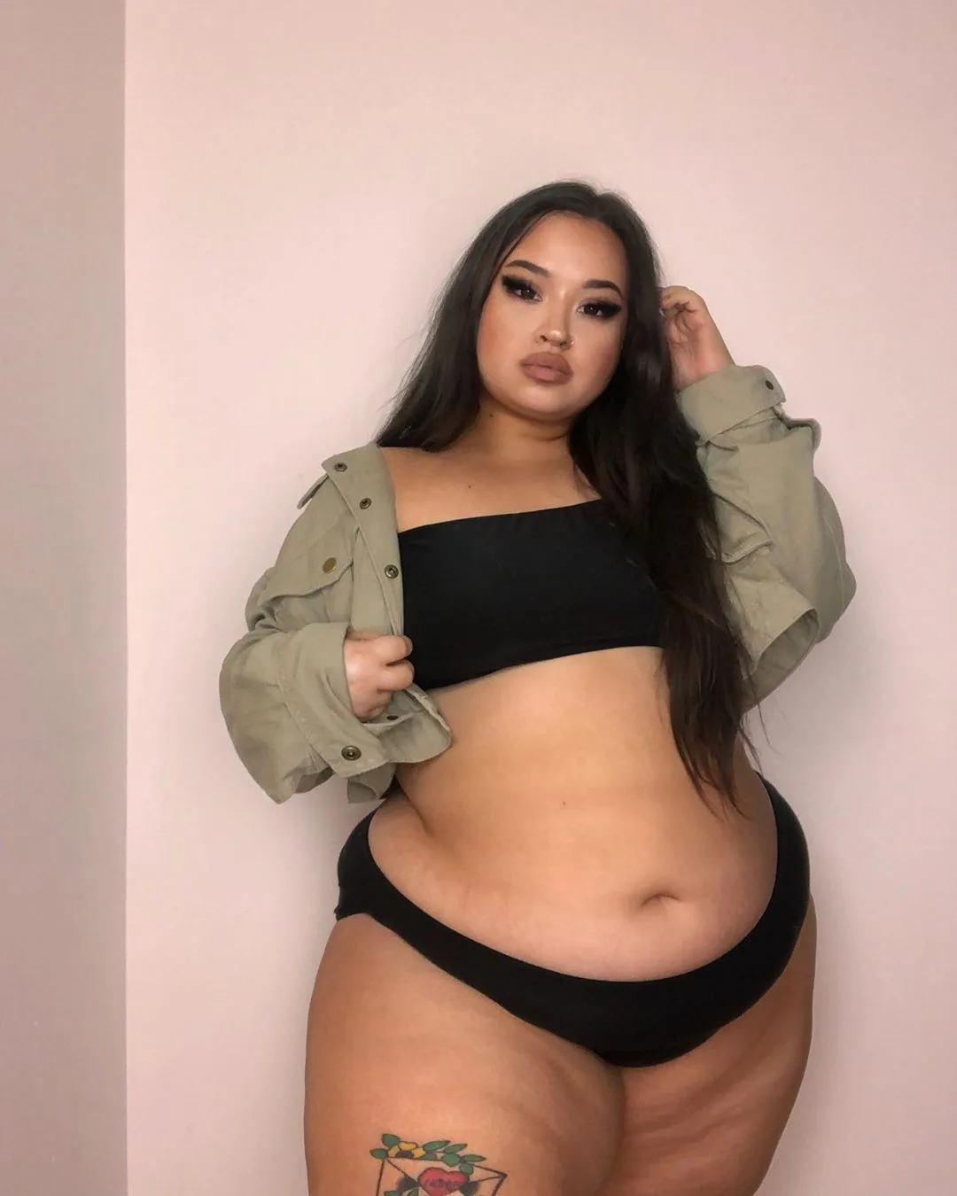 Erika Lipps photo 3 — Mixed-race (primarily Asian), Plus Size Model