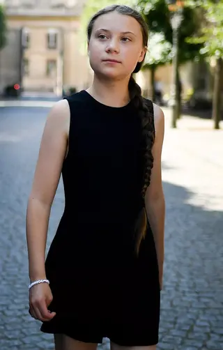 Greta Thunberg photo 1 — Swedish, Brown