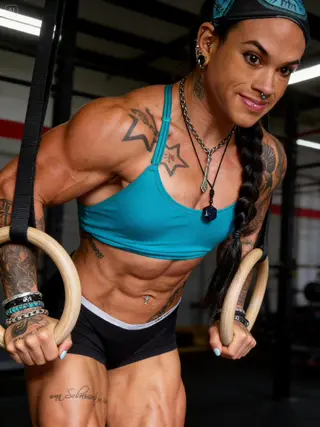 Laura Gallardo Herrero photo 20 — Black, Muscular