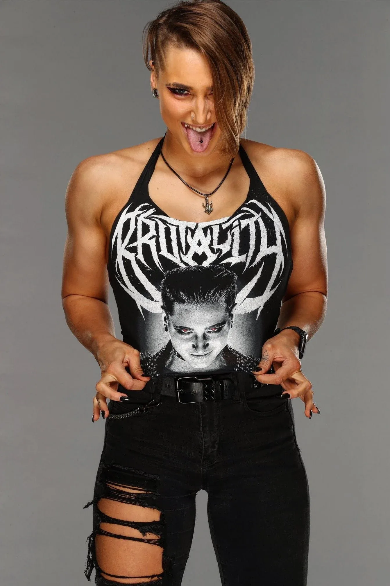Rhea Ripley photo 2 — Blonde, Muscular